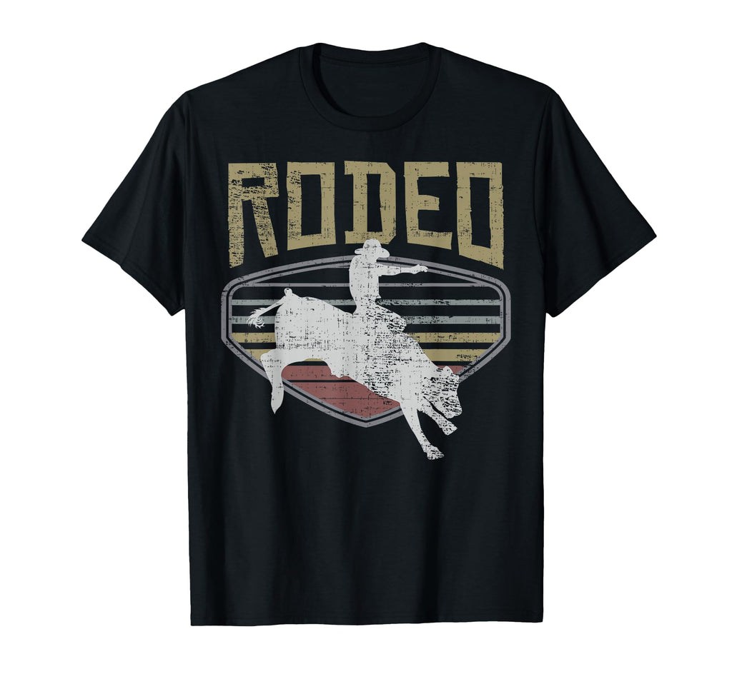 Rodeo Bull Riding Gift T-Shirt - Custom Art Print Men Women - T-Shirt, Sweatshirt, Hoodie