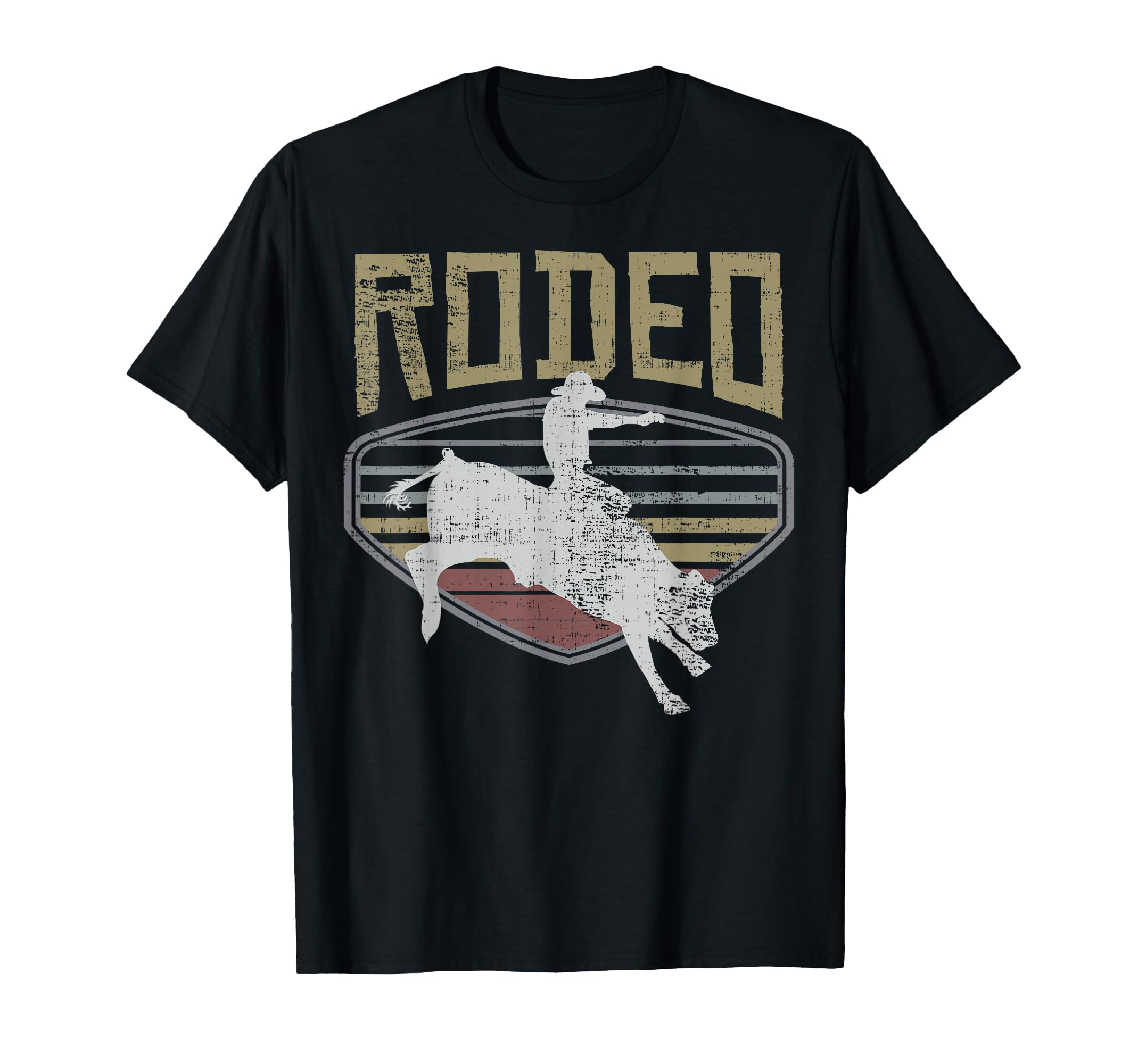 Rodeo Bull Riding Gift T-Shirt - Custom Art Print Men Women - T-Shirt, Sweatshirt, Hoodie