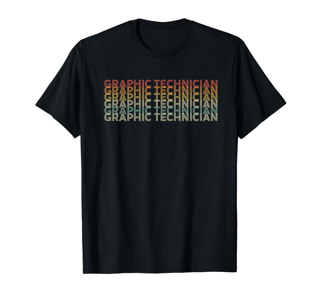 70S Technician Job Title T-Shirt - Unique Graphic Unisex - T-Shirt, Sweatshirt, Hoodie