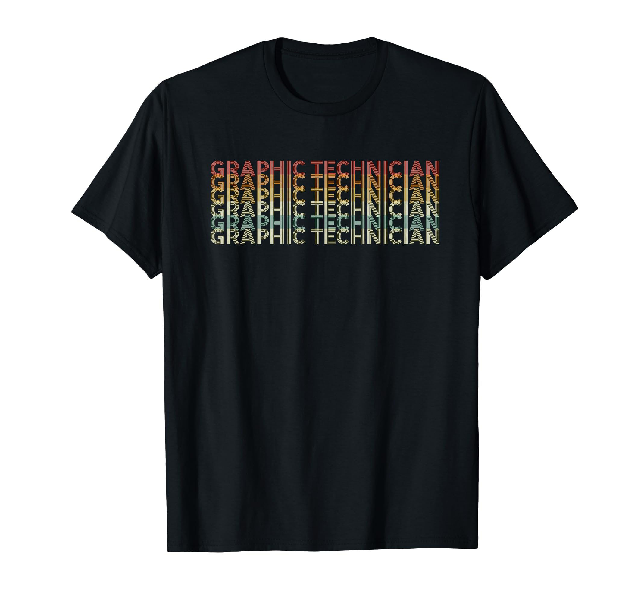 70S Technician Job Title T-Shirt - Unique Graphic Unisex - T-Shirt, Sweatshirt, Hoodie