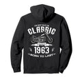 61St Birthday Motorcycle Hoodie - Fun Novelty Design for Adults - T-Shirt, Sweatshirt, Hoodie