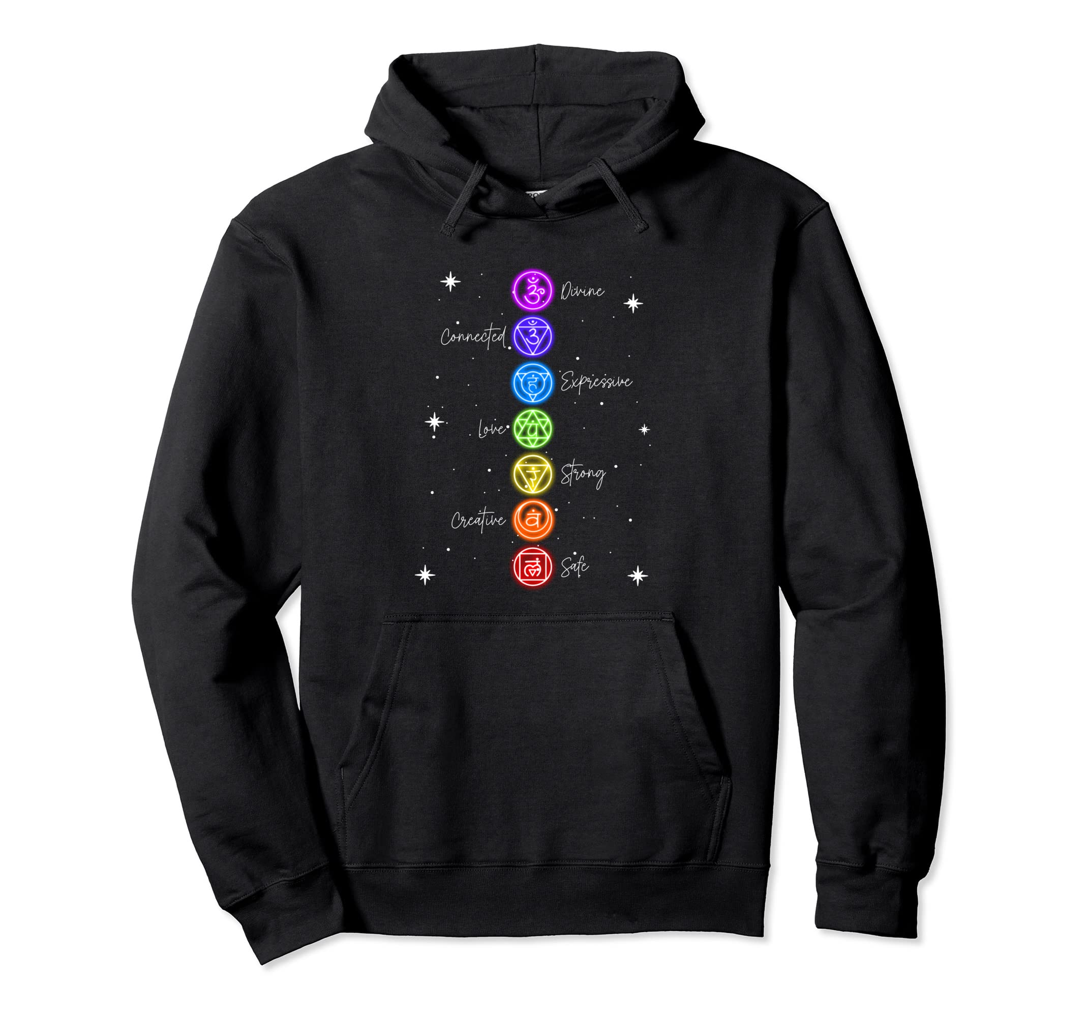 Chakra Chakras Aligned Lotus Mandala Hoodie - Custom Art Print Men Women - T-Shirt, Sweatshirt, Hoodie
