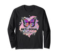 Antisocial Butterfly Funny Introvert T-Shirt - Unique Graphic Unisex - T-Shirt, Sweatshirt, Hoodie