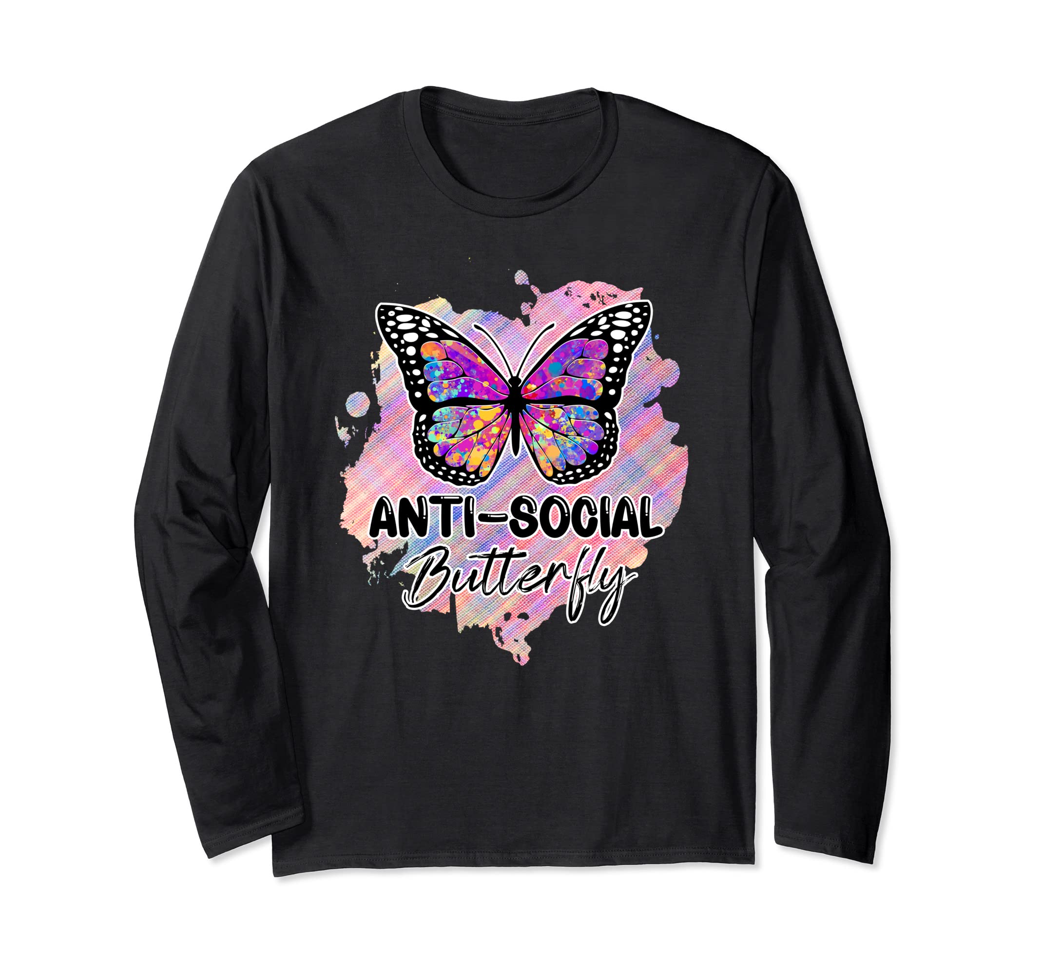 Antisocial Butterfly Funny Introvert T-Shirt - Unique Graphic Unisex - T-Shirt, Sweatshirt, Hoodie