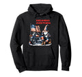 American Patriotic Biker Gnomes Hoodie - Minimalist Print Men Women - T-Shirt, Sweatshirt, Hoodie