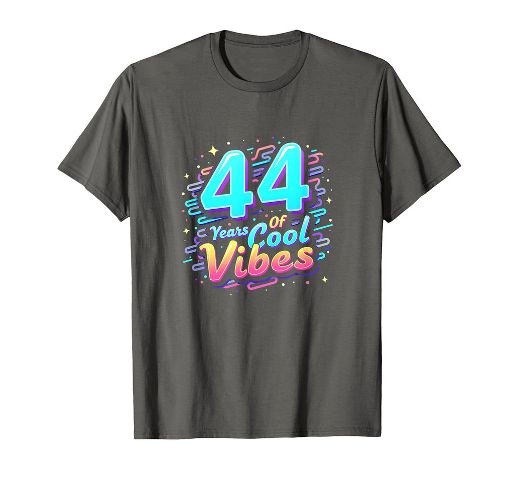 44 Years Vibes Birthday Gift Asphalt T-Shirt - Minimalist Print Men Women - T-Shirt, Sweatshirt, Hoodie