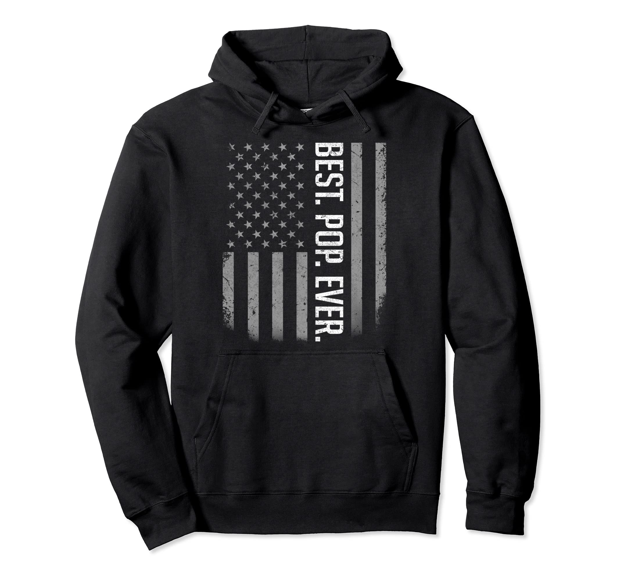 Best Pop Ever Fathers Day Distressed Hoodie - Streetwear Style Men Women - T-Shirt, Sweatshirt, Hoodie