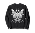 Mystical Moth Goth Horror Sweatshirt - Streetwear Style for Adults - T-Shirt, Sweatshirt, Hoodie