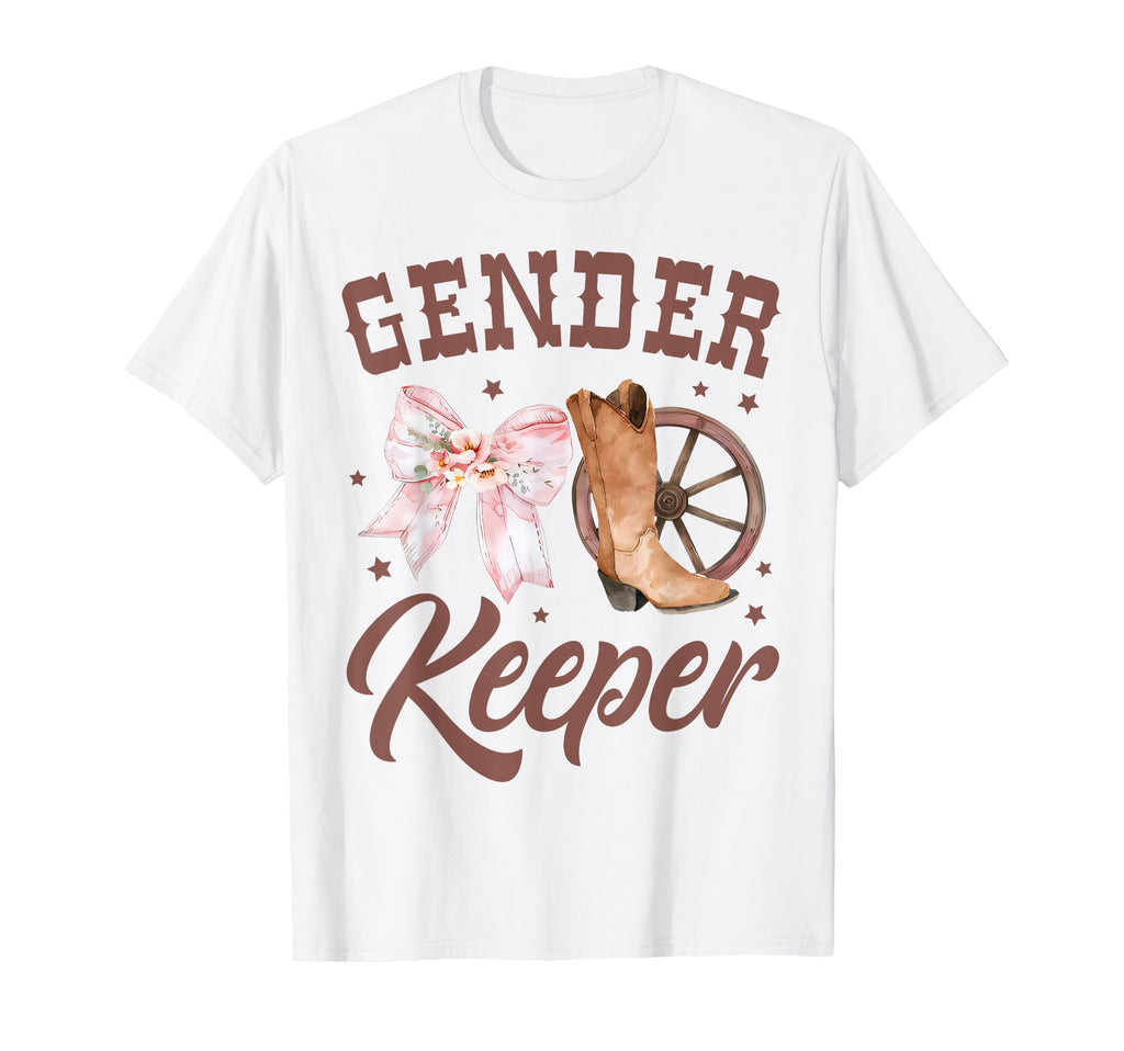 Western Gender Reveal Keeper Gender T-Shirt - Novelty Apparel Men Women - T-Shirt, Sweatshirt, Hoodie