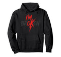 Im Ok Broken Im Broken Im Ok Hoodie - Minimalist Print for Adults - T-Shirt, Sweatshirt, Hoodie