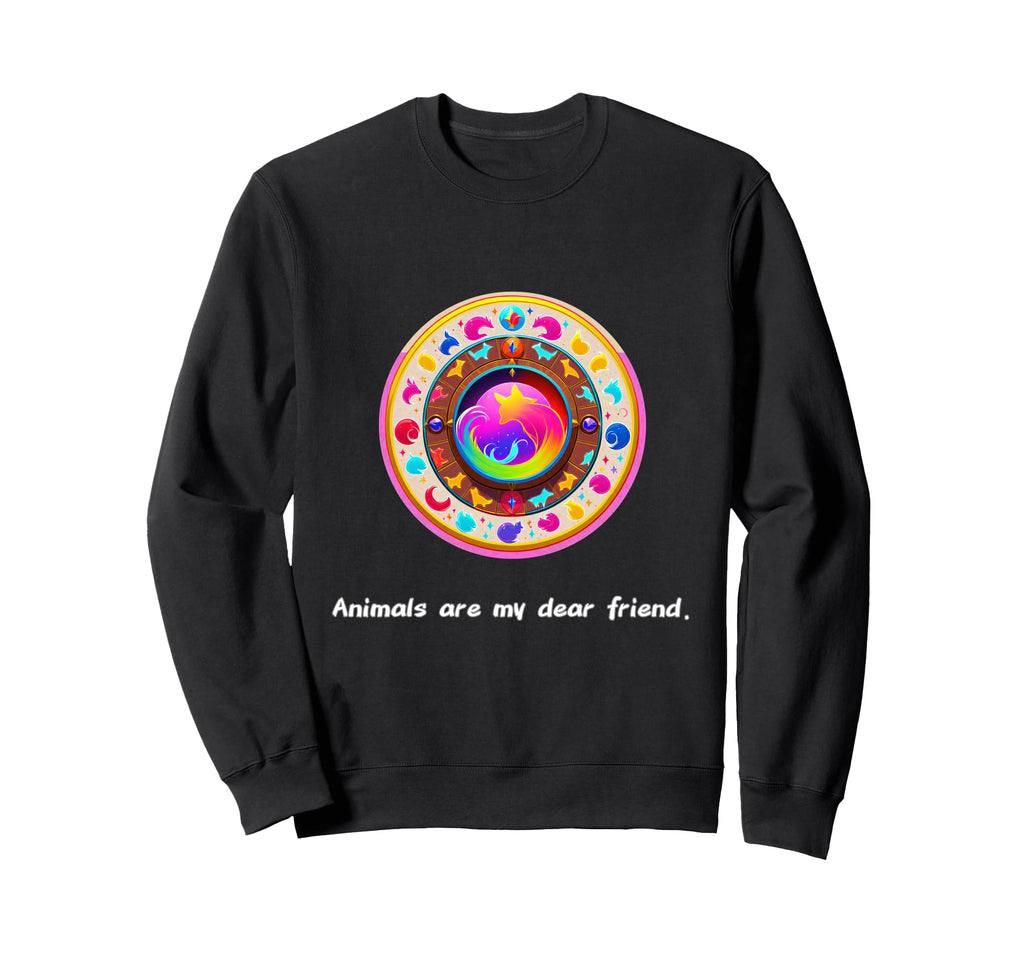 Animals Are My Best Friends Sweatshirt - Fun Novelty Design for Adults - T-Shirt, Sweatshirt, Hoodie