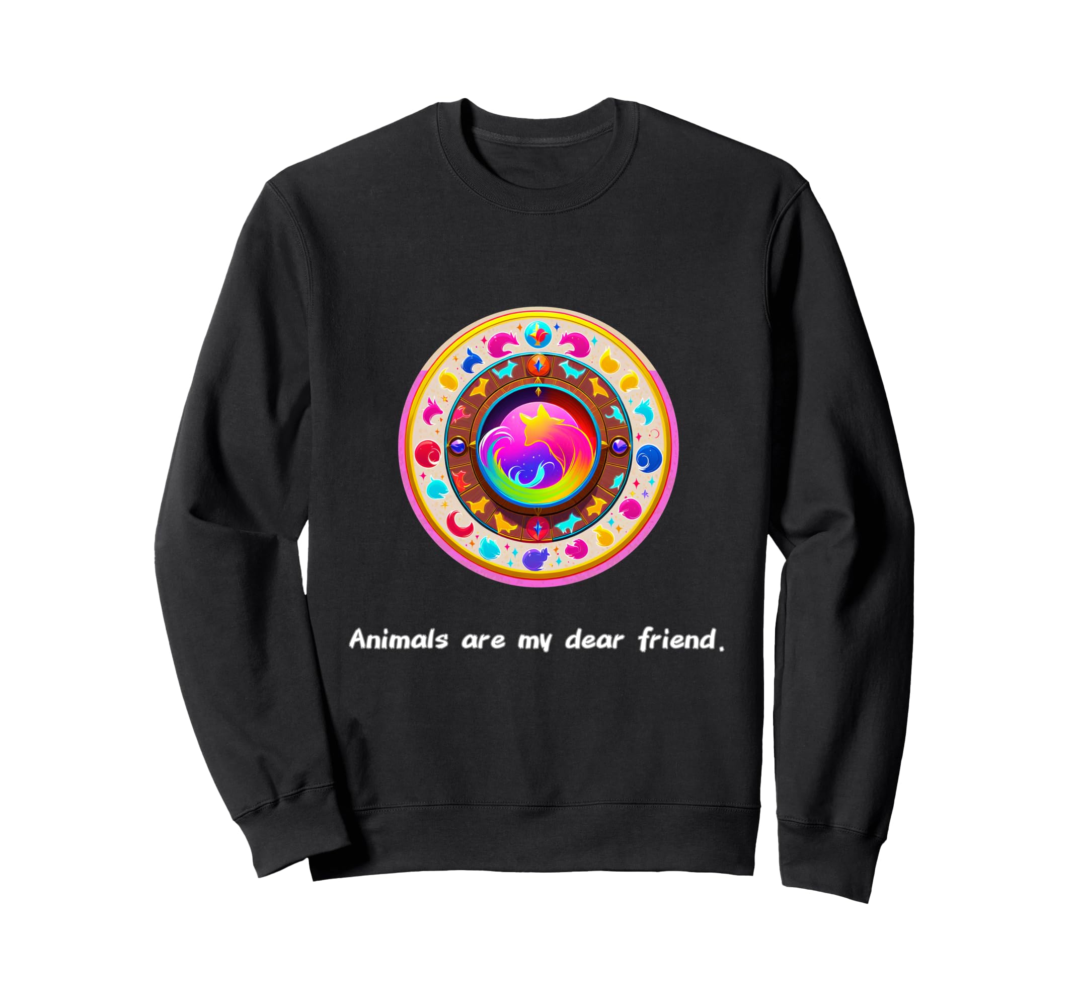 Animals Are My Best Friends Sweatshirt - Fun Novelty Design for Adults - T-Shirt, Sweatshirt, Hoodie
