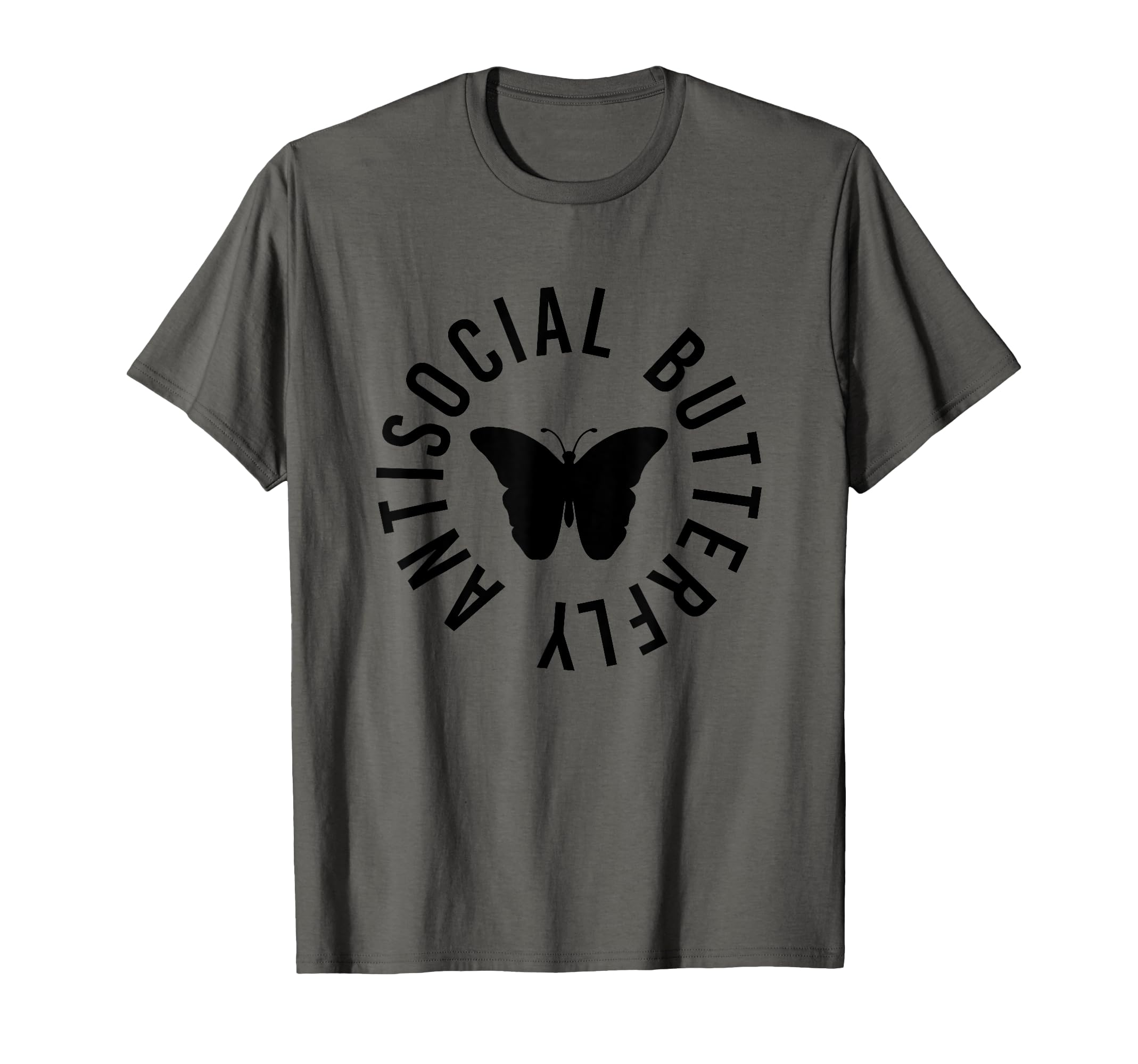 Antisocial Butterfly Clumsy Shy T-Shirt - Fun Novelty Design for Adults - T-Shirt, Sweatshirt, Hoodie