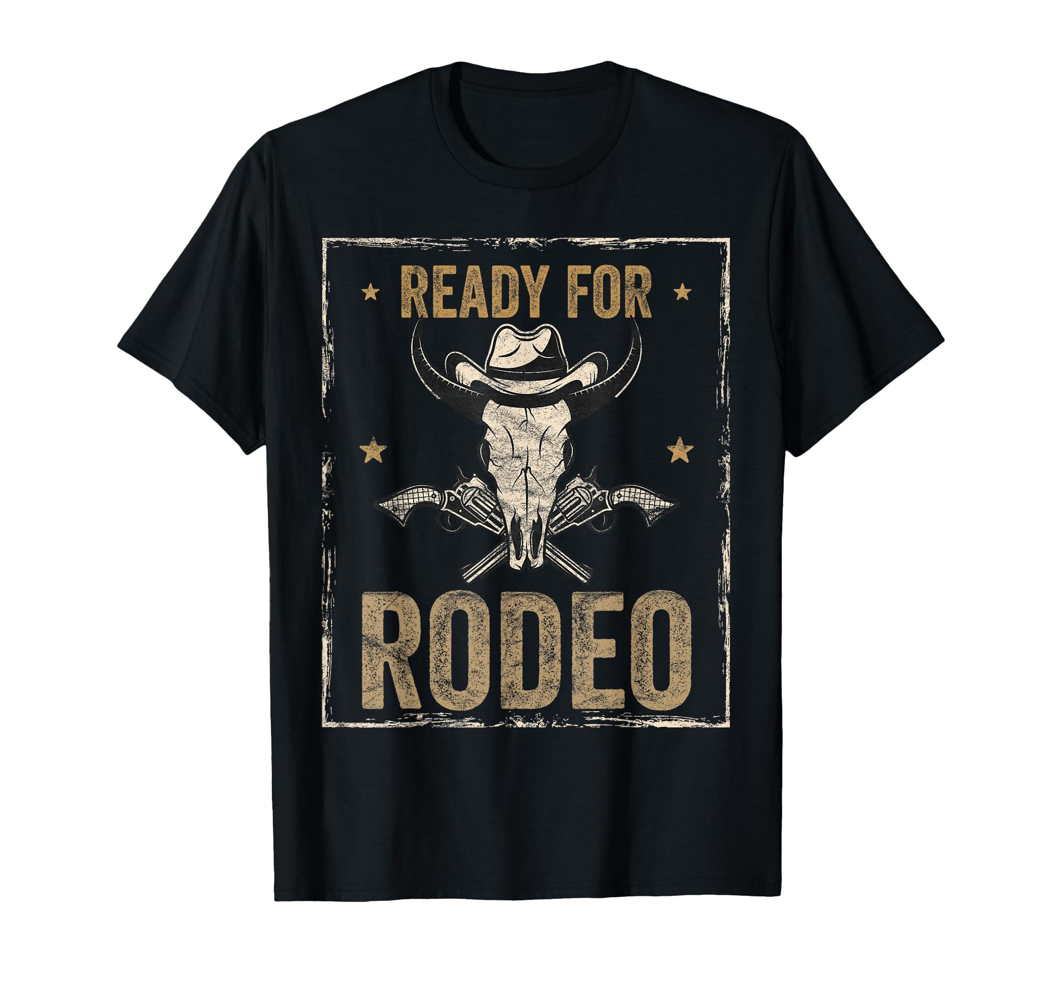 Ready Rodeo Distressed Western T-Shirt - Streetwear Style Unisex - T-Shirt, Sweatshirt, Hoodie