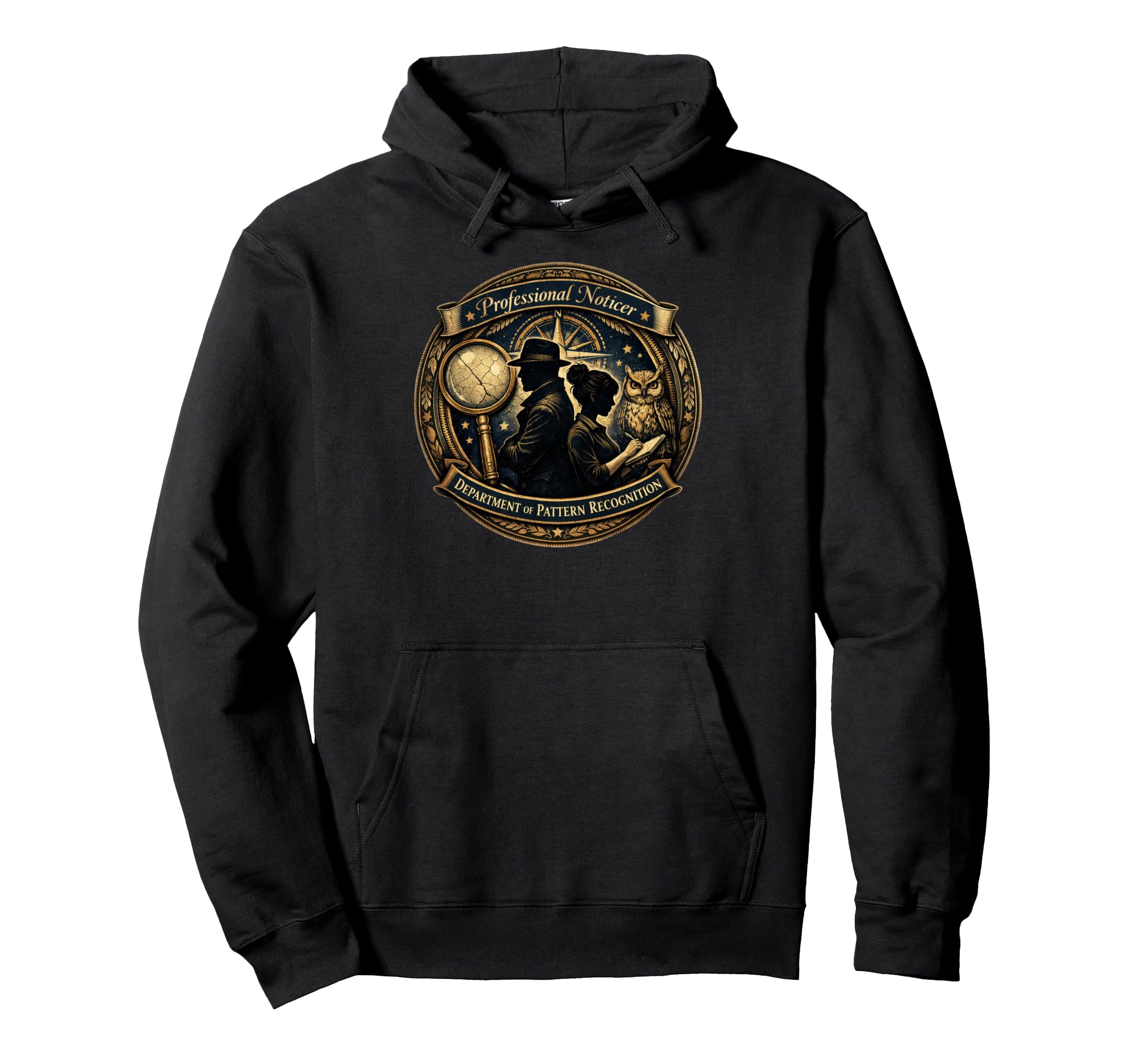 Funny Professional Noticer Pattern Hoodie - Unique Graphic Men Women - T-Shirt, Sweatshirt, Hoodie