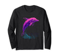 Vaporwave Dolphin Synthwave Ocean 80S T-Shirt - Graphic Print Unisex - T-Shirt, Sweatshirt, Hoodie