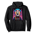 Vaporwave Lama Alpaca 80S Synthwave Hoodie - Custom Art Print Unisex - T-Shirt, Sweatshirt, Hoodie