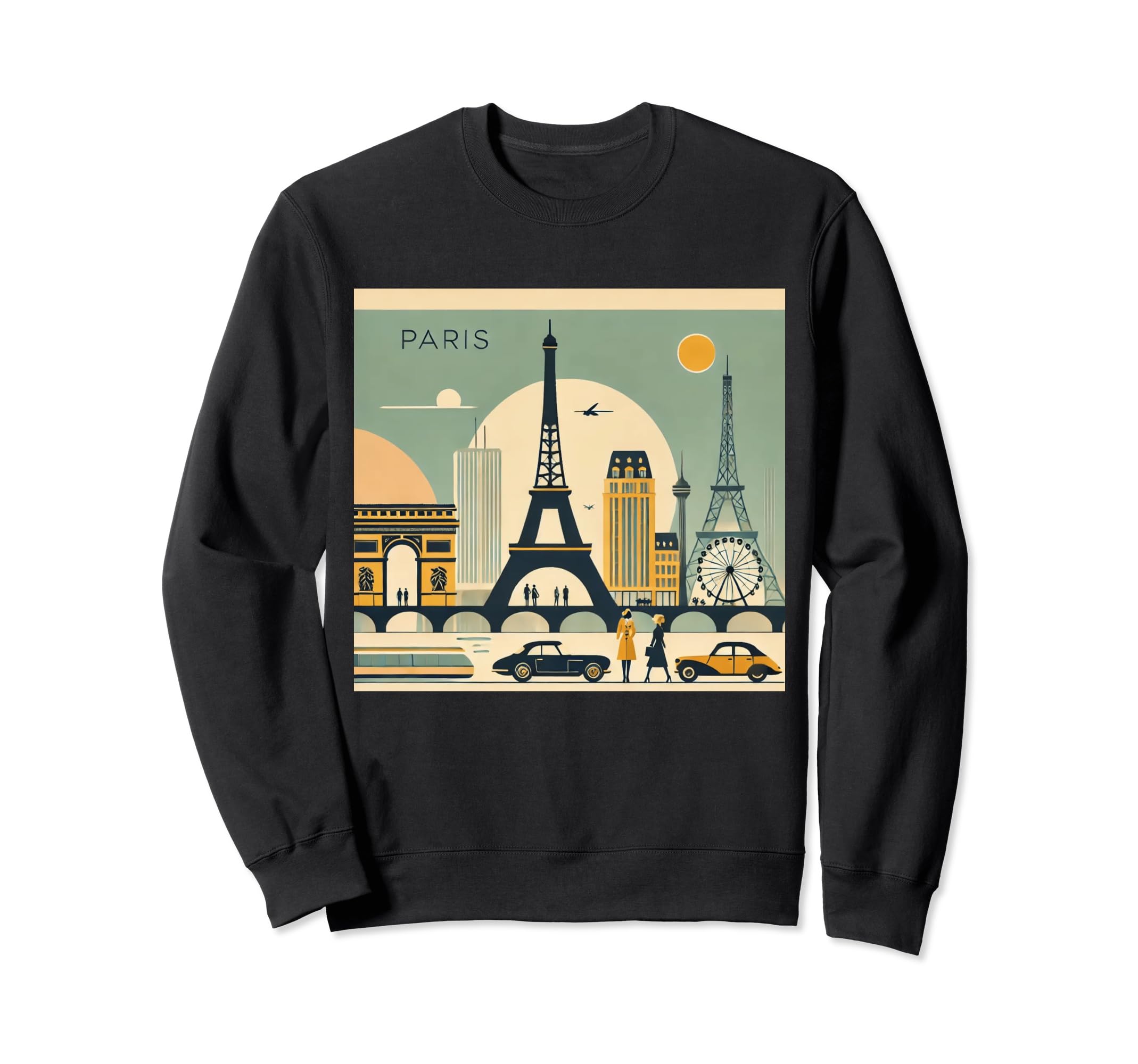 Paris Travel Sweatshirt - Streetwear Style for Adults - T-Shirt, Sweatshirt, Hoodie