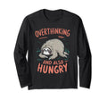 Overthinking And Also Hungry T-Shirt - Minimalist Print Men Women - T-Shirt, Sweatshirt, Hoodie