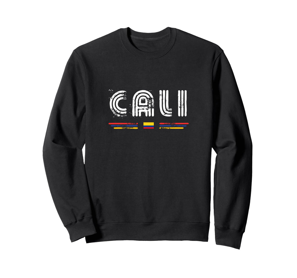 Cali Colombia 70S 80S Type Flag Sweatshirt - Unique Graphic Unisex - T-Shirt, Sweatshirt, Hoodie