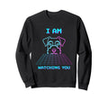 Schnauzer Peeking Synthwave Dog 80S Sweatshirt - Graphic Print Unisex - T-Shirt, Sweatshirt, Hoodie
