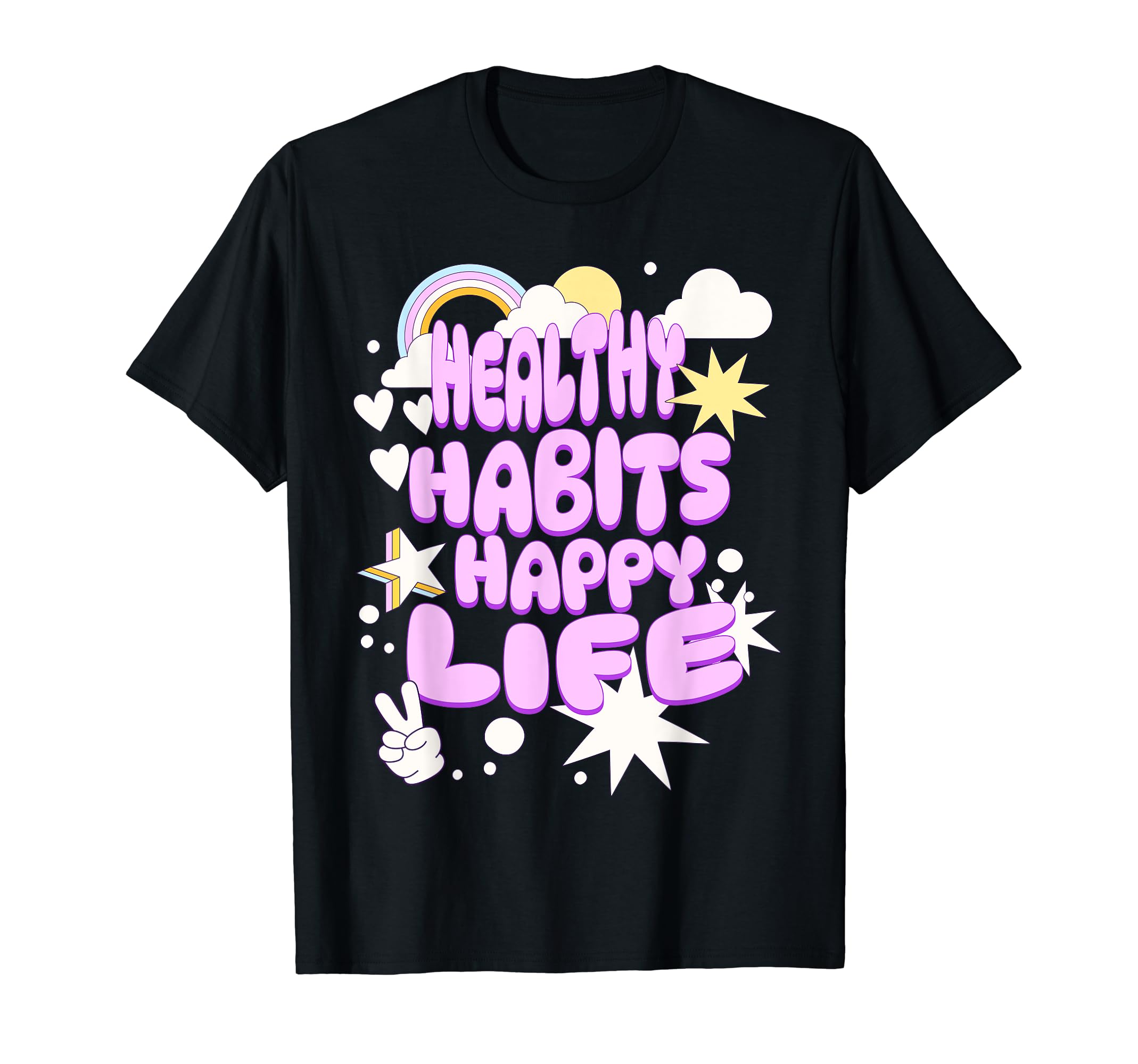 Mental Physical Wellness Positivity T-Shirt - Minimalist Print for Adults - T-Shirt, Sweatshirt, Hoodie