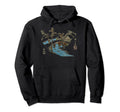 Famous Fine Art Bridge Snow Hiroshige Hoodie - Graphic Print Men Women - T-Shirt, Sweatshirt, Hoodie
