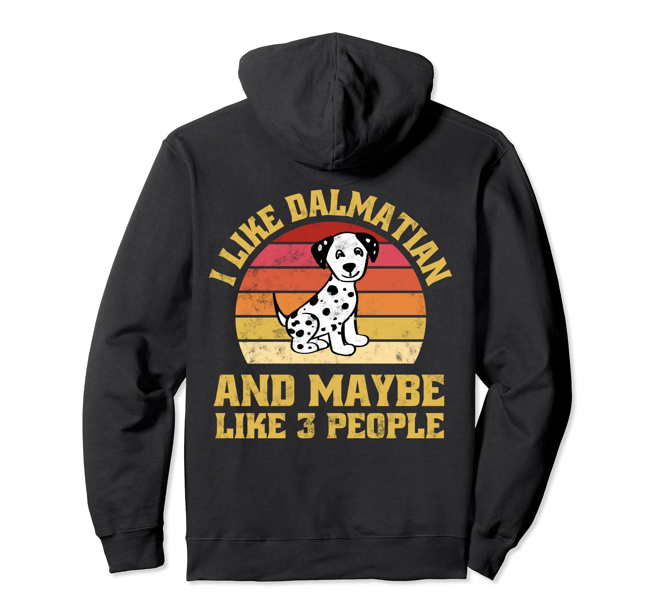 Funny Pets Animal Dalmatian Dog Sunset Hoodie - Novelty Apparel Unisex - T-Shirt, Sweatshirt, Hoodie