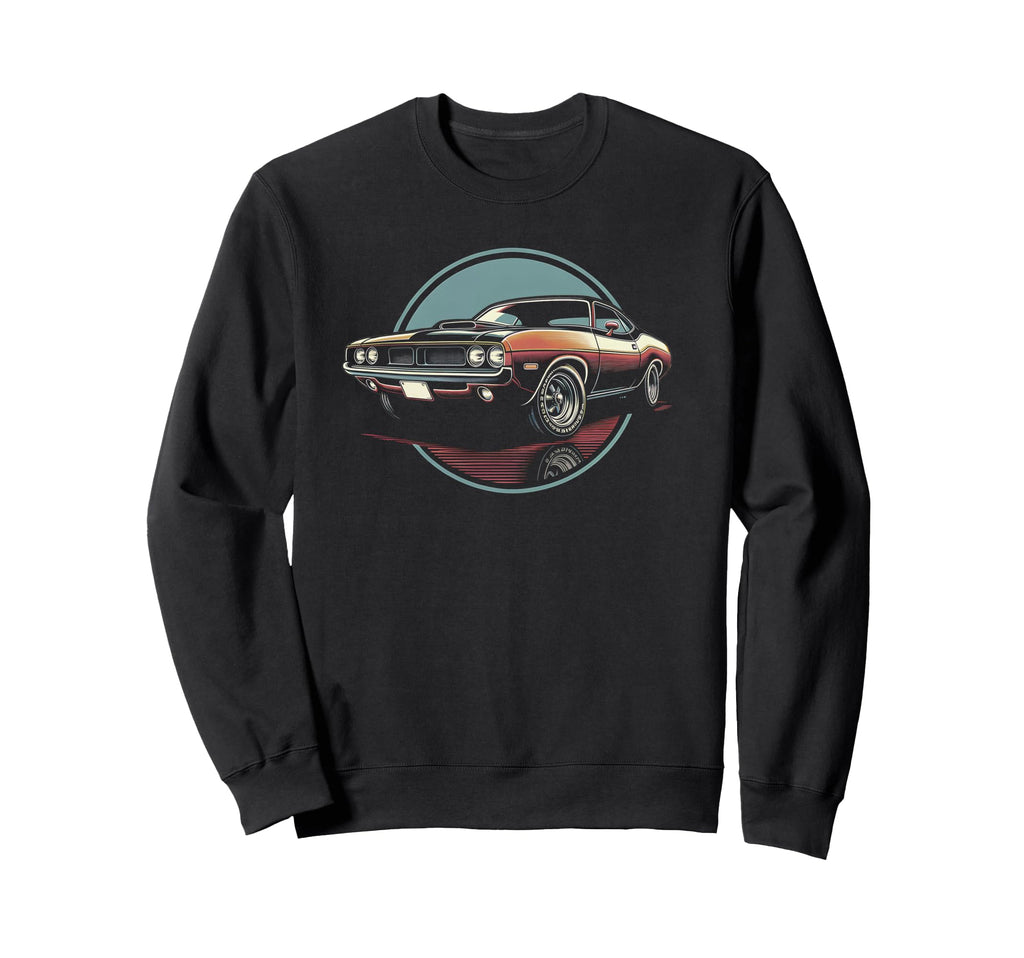 Muscle Car 60S 70S Car Lover Sweatshirt - Minimalist Print Unisex - T-Shirt, Sweatshirt, Hoodie