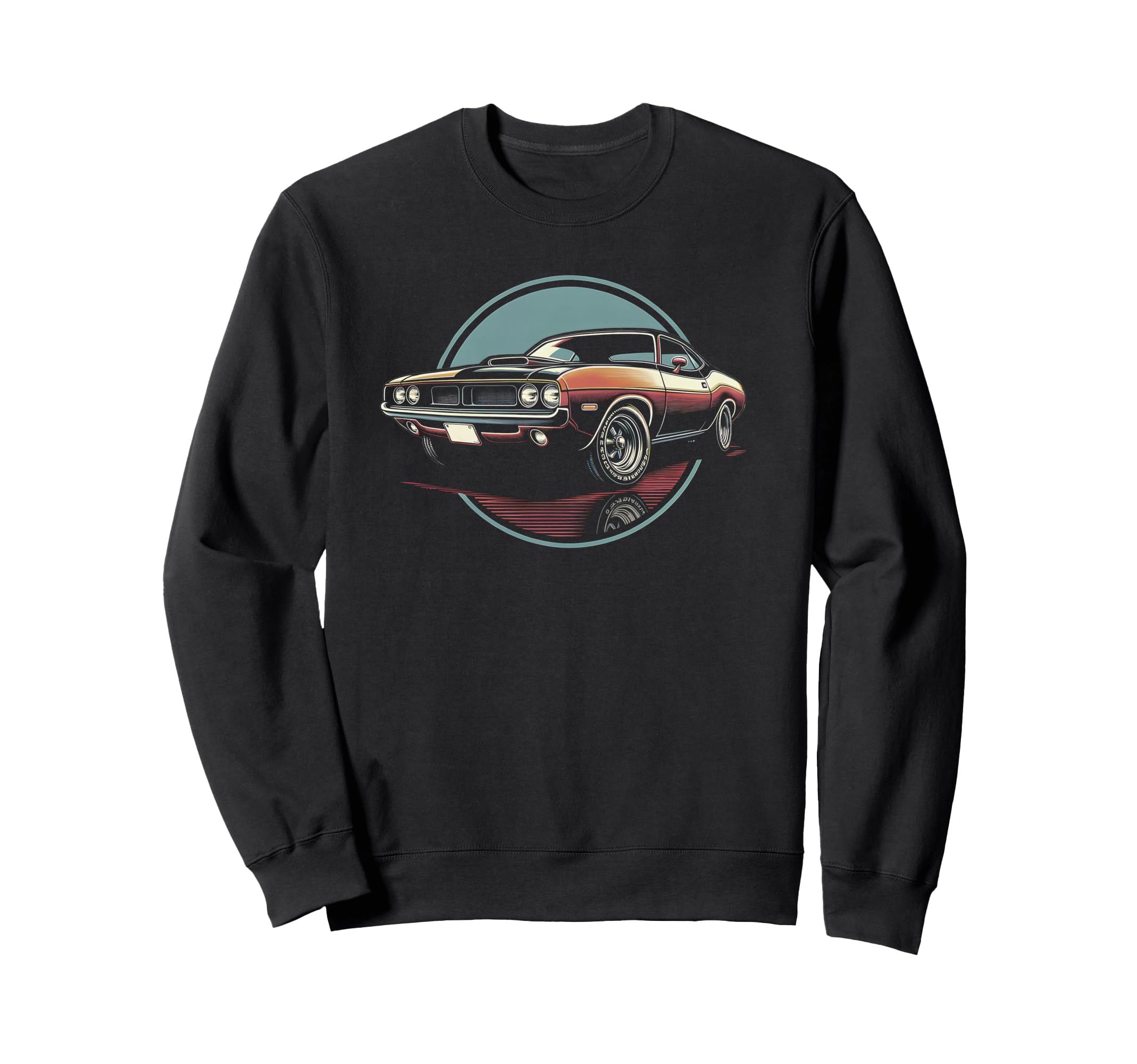 Muscle Car 60S 70S Car Lover Sweatshirt - Minimalist Print Unisex - T-Shirt, Sweatshirt, Hoodie