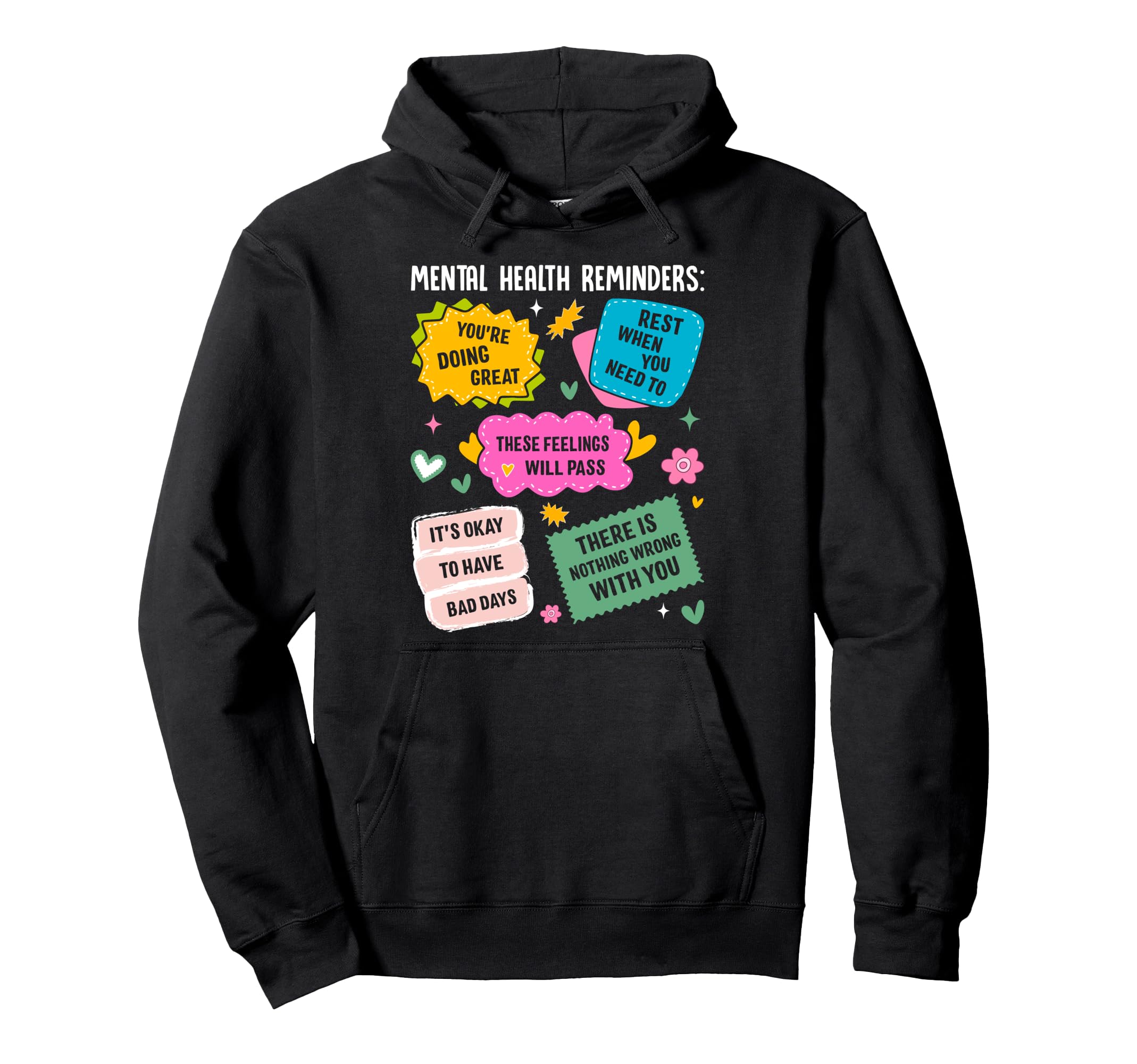 Mental Health Awareness Ribbon Items T-Shirt - Trendy Graphic Men Women - T-Shirt, Sweatshirt, Hoodie