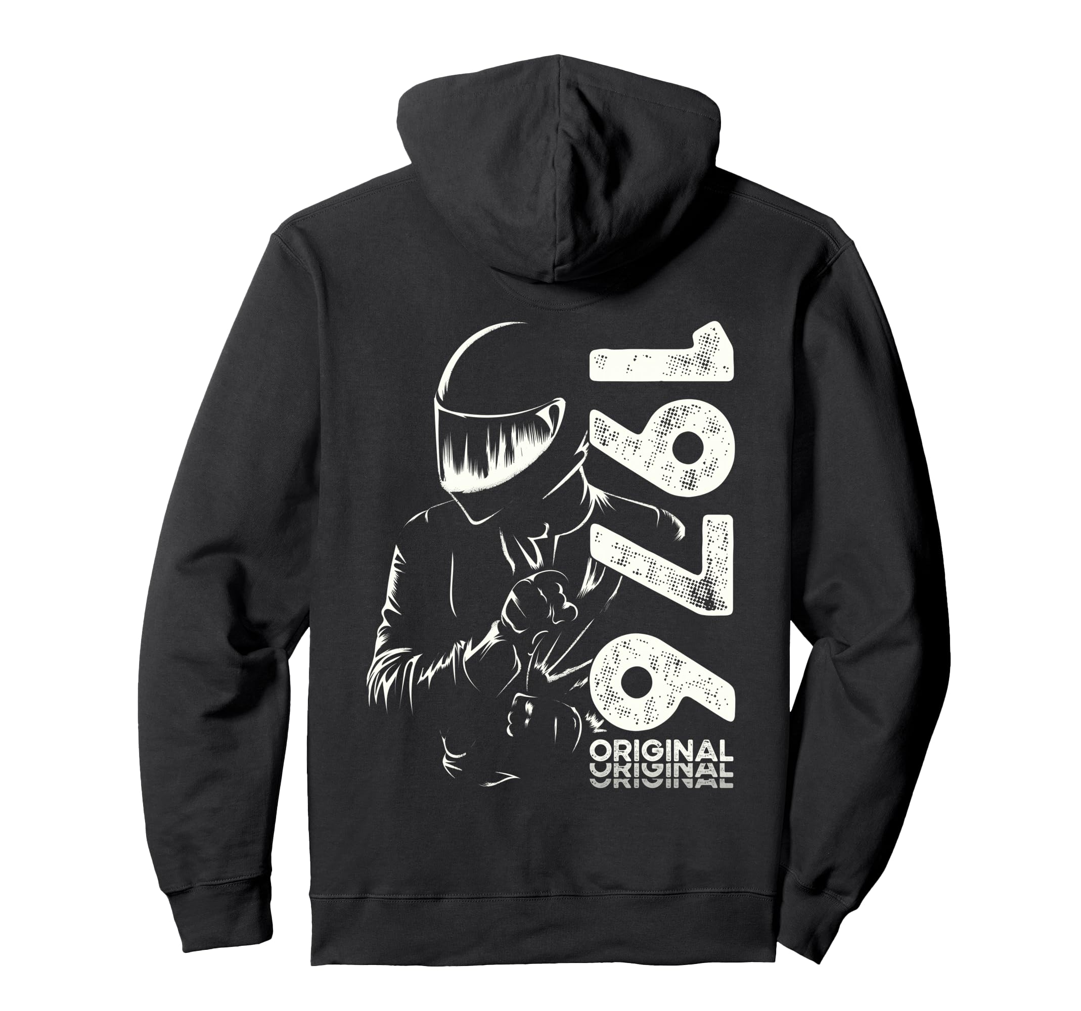 50Th Birthday Motorcycle Motorcyclist Hoodie - Custom Art Print for Adults - T-Shirt, Sweatshirt, Hoodie