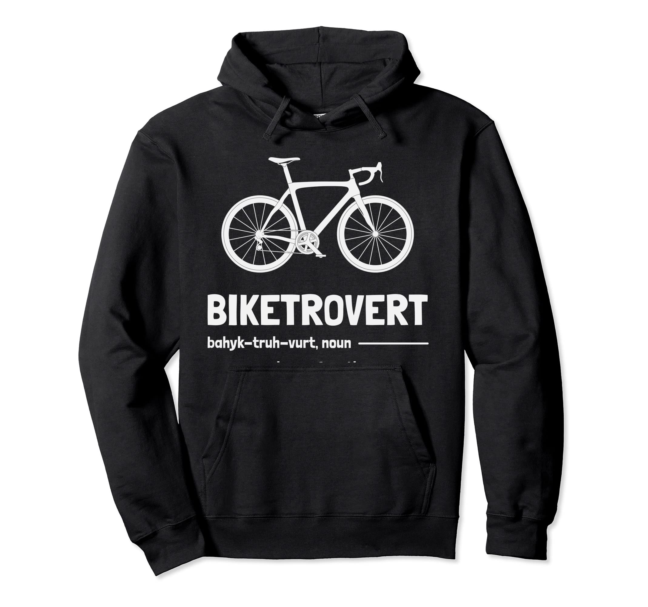 Biketrovert Funny Cycling Introvert Hoodie - Aesthetic Graphic Unisex - T-Shirt, Sweatshirt, Hoodie