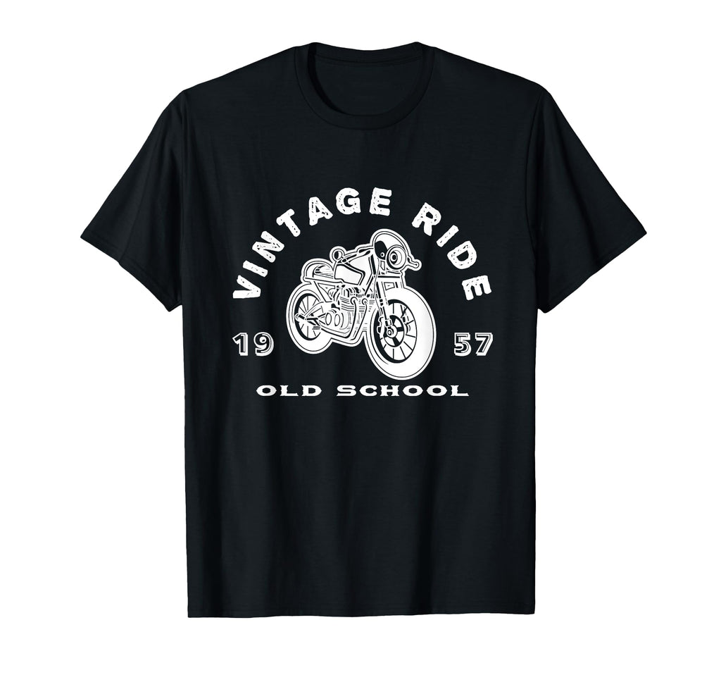 Ride Old School Motorcycle T-Shirt - Minimalist Print Unisex - T-Shirt, Sweatshirt, Hoodie