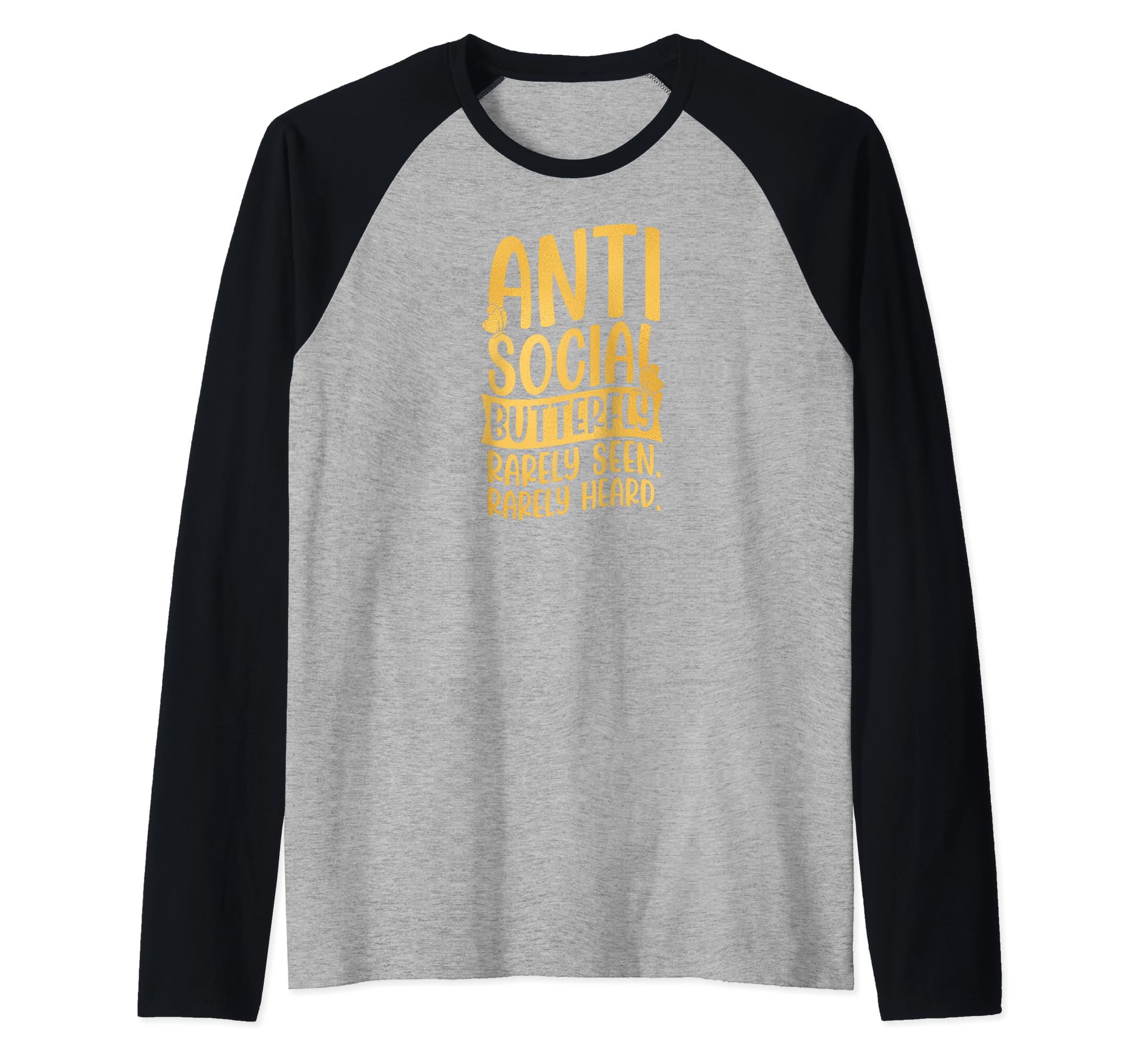 Antisocial Butterfly Rarely Seen Sweatshirt - Trendy Graphic for Adults - T-Shirt, Sweatshirt, Hoodie