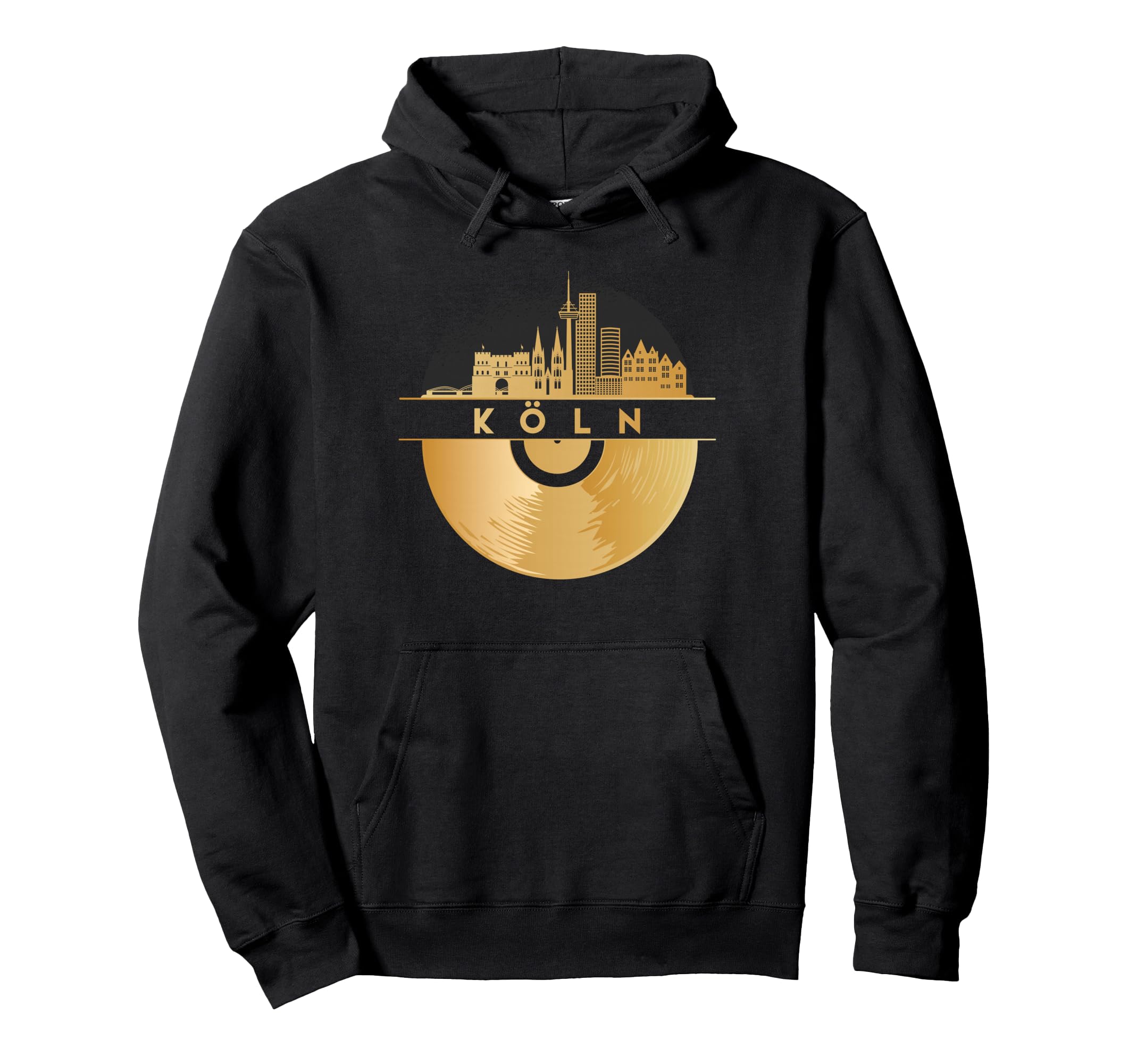 Vinyl Record Player Disco Music Hoodie - Custom Art Print for Adults - T-Shirt, Sweatshirt, Hoodie