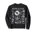 Vinyl Record Player Patent Dj Sweatshirt - Graphic Print for Adults - T-Shirt, Sweatshirt, Hoodie