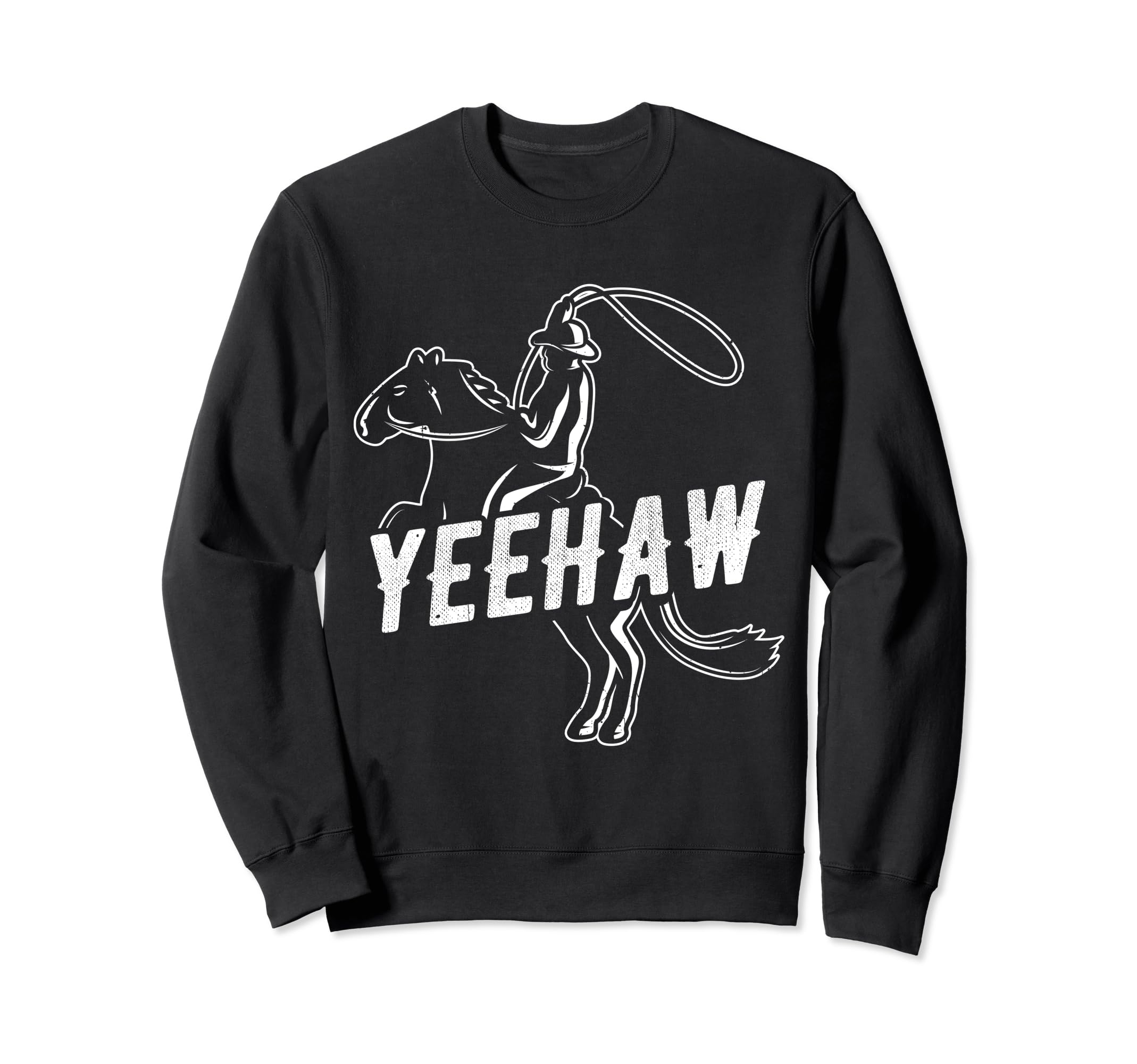 Yeehaw Cowboy Sunset Western Cowboy Sweatshirt - Graphic Print Men Women - T-Shirt, Sweatshirt, Hoodie