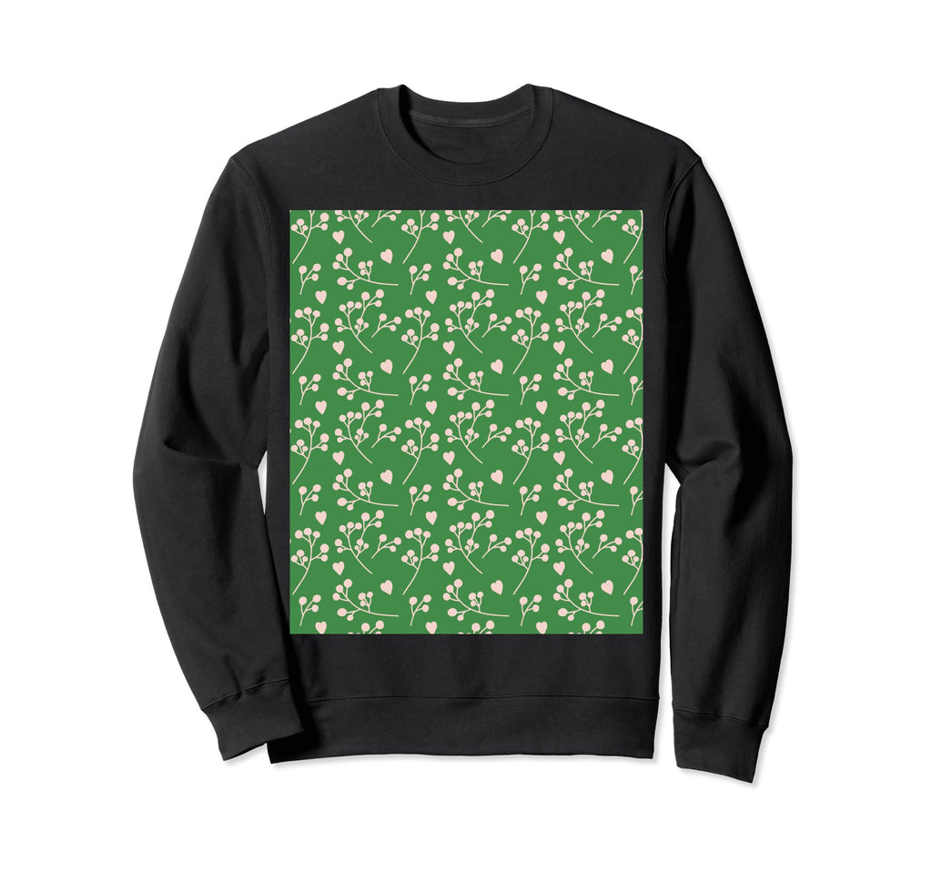 Flower Leaf Pattern Sweatshirt - Aesthetic Graphic Unisex - T-Shirt, Sweatshirt, Hoodie