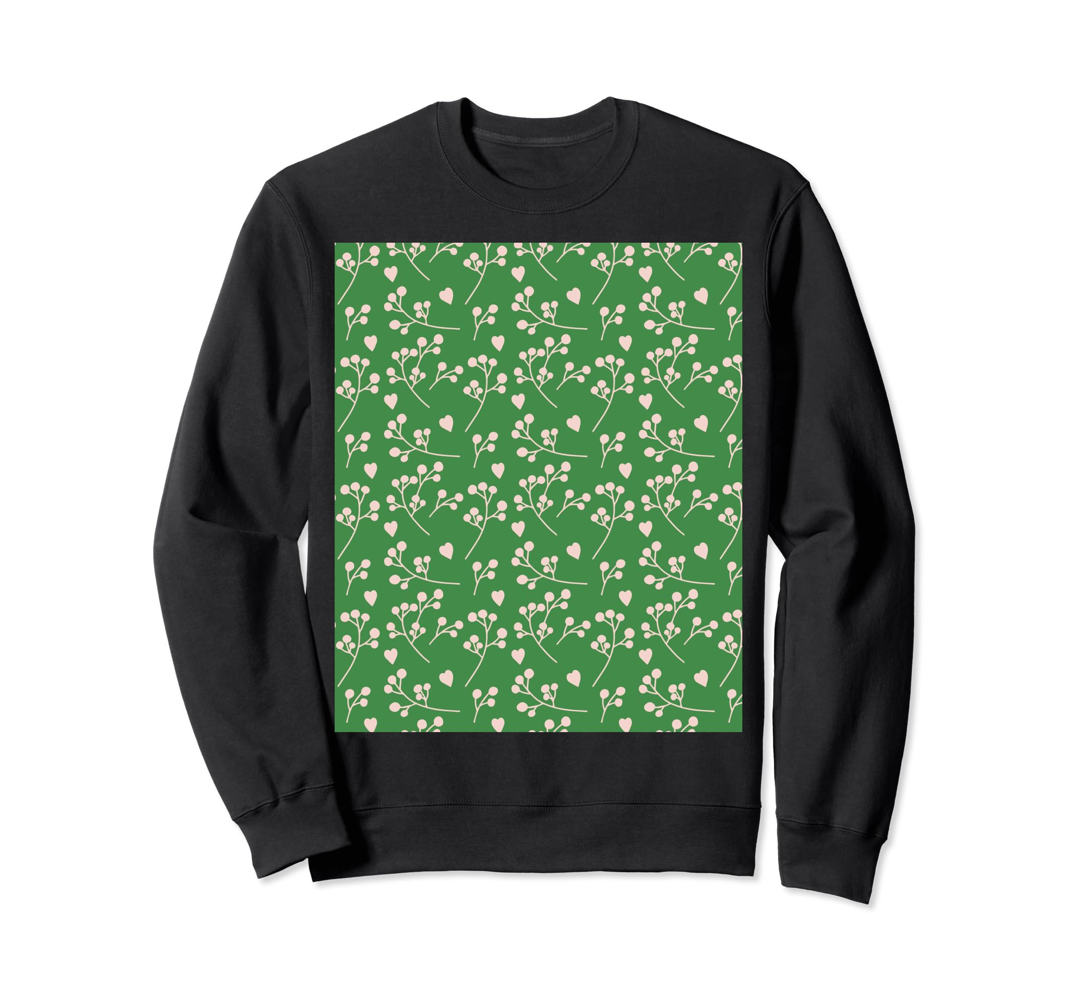 Flower Leaf Pattern Sweatshirt - Aesthetic Graphic Unisex - T-Shirt, Sweatshirt, Hoodie