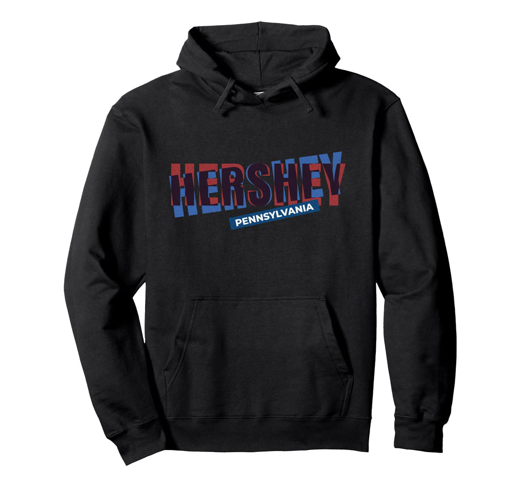 Hershey Pennsylvania Home Typography Hoodie - Graphic Print Men Women - T-Shirt, Sweatshirt, Hoodie