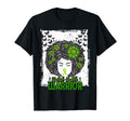 Messy Bun Mental Health Warrior Afro Mental T-Shirt - Graphic Print Unisex - T-Shirt, Sweatshirt, Hoodie