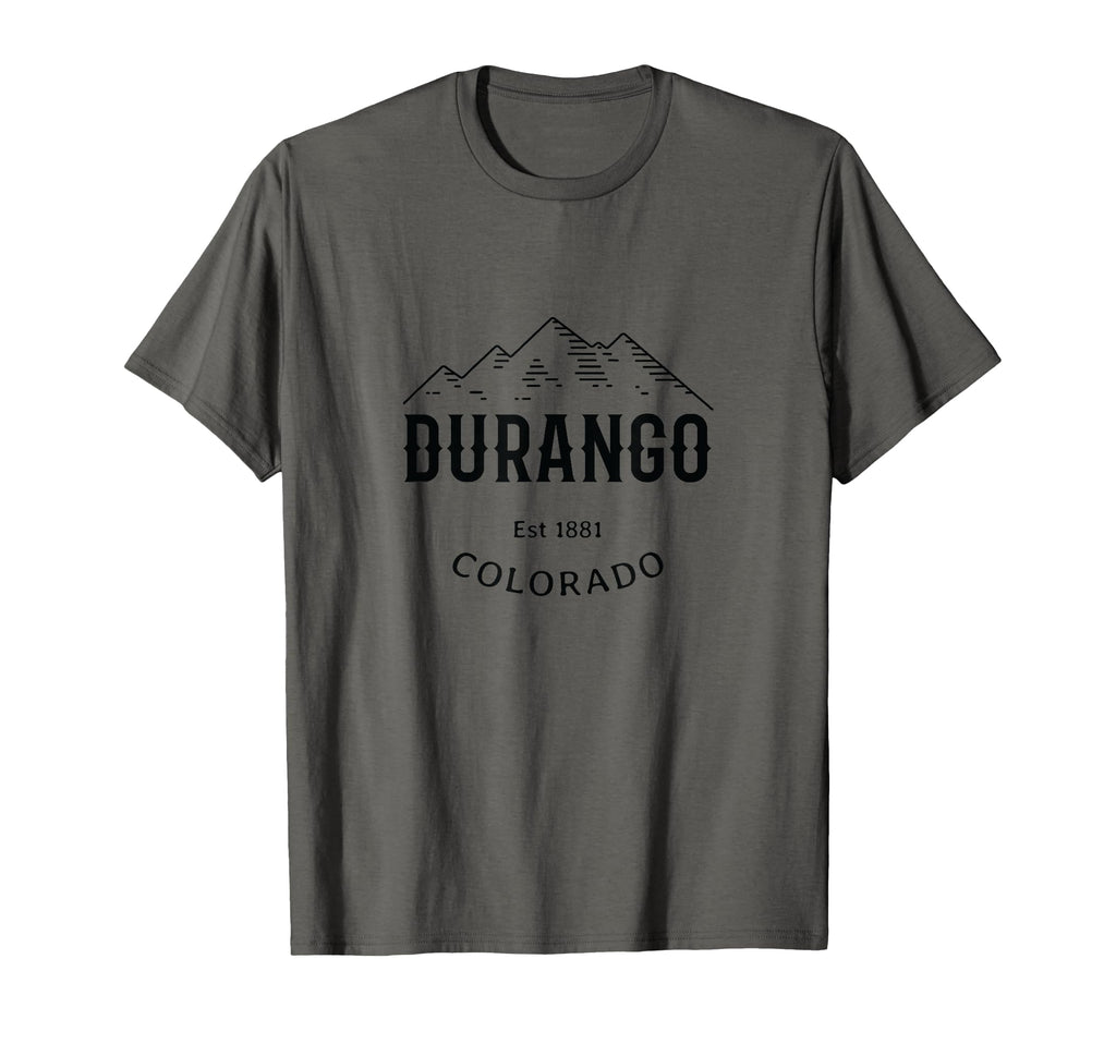 Durango Colorado Rocky Mountains Novelty T-Shirt - Unique Graphic Unisex - T-Shirt, Sweatshirt, Hoodie