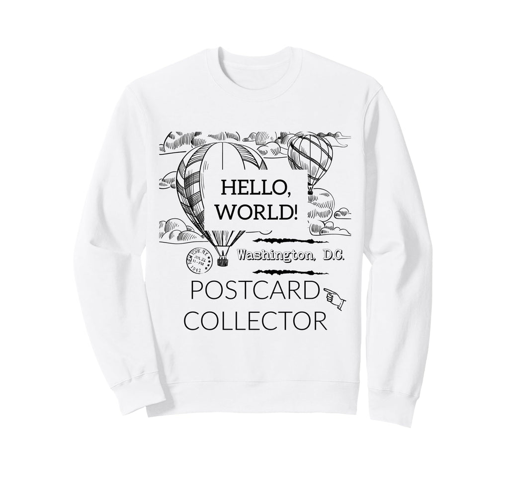 Postcard Collector Deltiologist Sweatshirt - Minimalist Print for Adults - T-Shirt, Sweatshirt, Hoodie