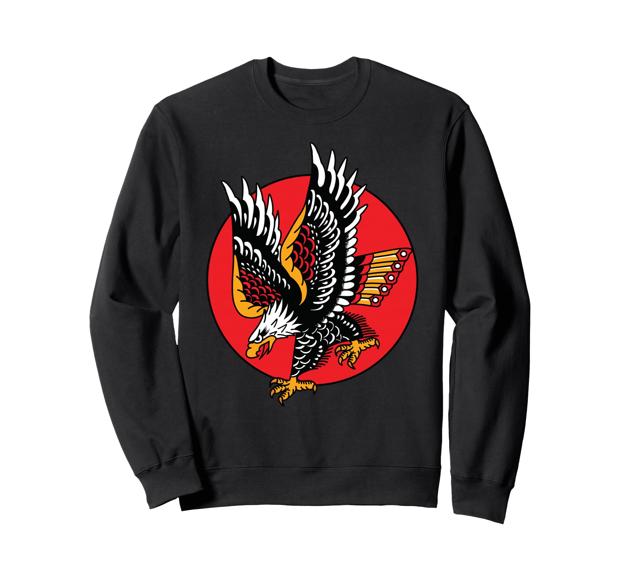 Eagle American Traditional Tattoo Sweatshirt - Trendy Graphic for Adults - T-Shirt, Sweatshirt, Hoodie
