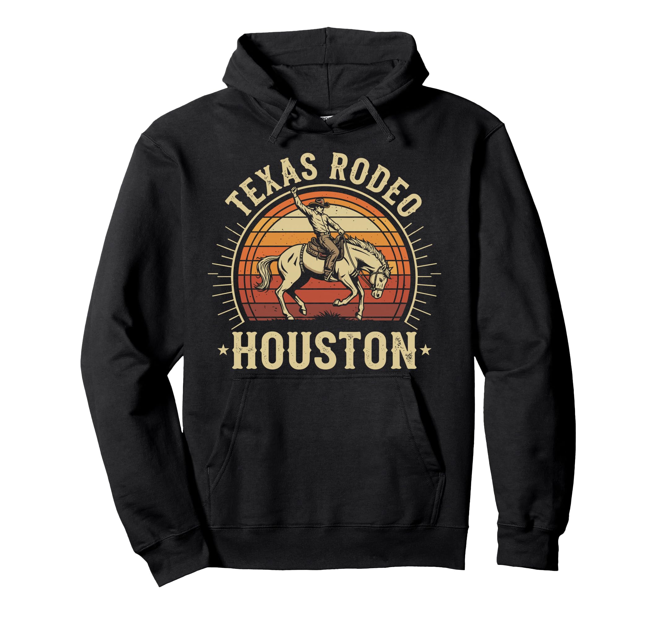Houston Texas Rodeo Western Cowboy Hoodie - Fun Novelty Design Unisex - T-Shirt, Sweatshirt, Hoodie