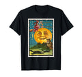 Halloween Postcard Greetings Witch Black T-Shirt - Custom Art Print Unisex - T-Shirt, Sweatshirt, Hoodie