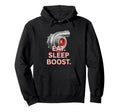 Turbocharger Eat Sleep Boost Boosted Hoodie - Minimalist Print Men Women - T-Shirt, Sweatshirt, Hoodie