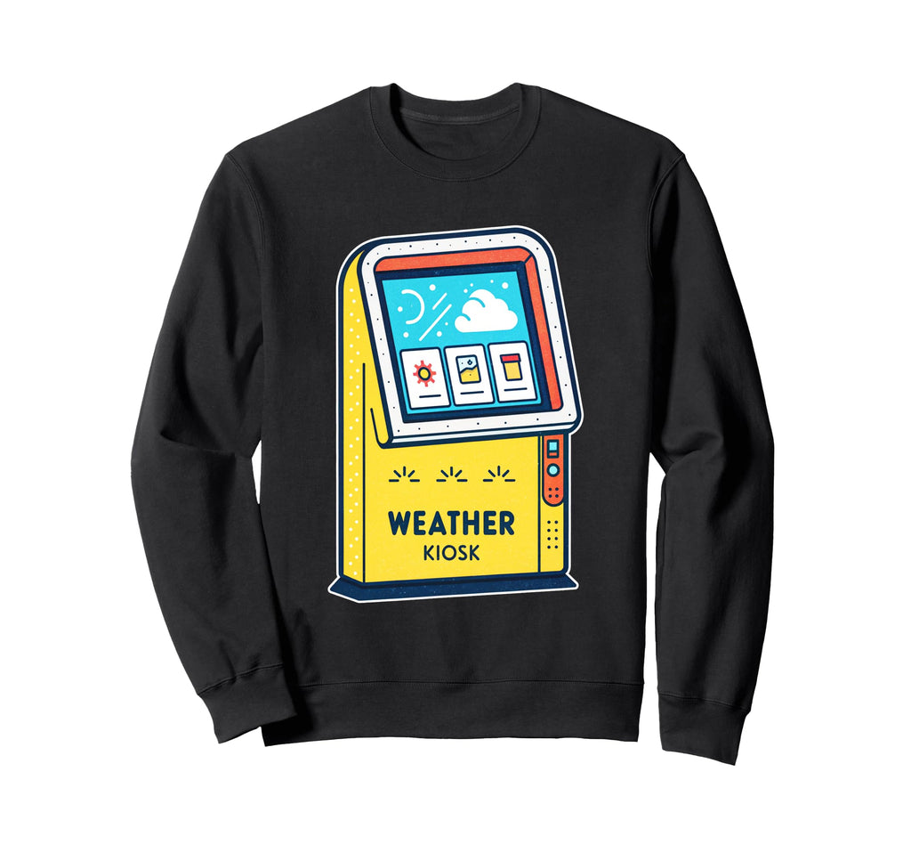 Weather Kiosk Illustration Sweatshirt - Minimalist Print for Adults - T-Shirt, Sweatshirt, Hoodie