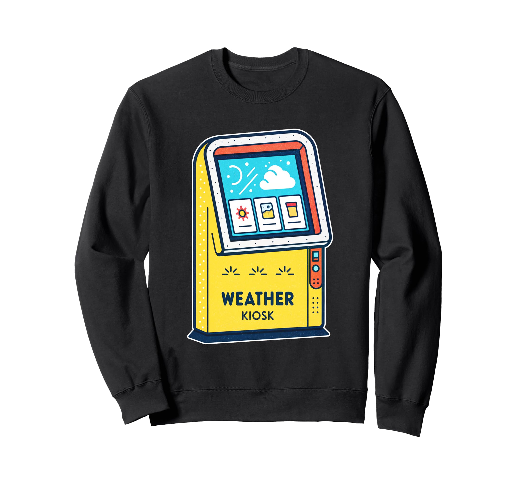 Weather Kiosk Illustration Sweatshirt - Minimalist Print for Adults - T-Shirt, Sweatshirt, Hoodie